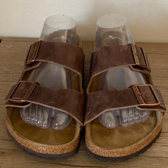 Birkenstock Arizona Oiled Leather Habana Two Strap 42 EU | 11-11.5 W | 9-9.5 M - Picture 3 of 13